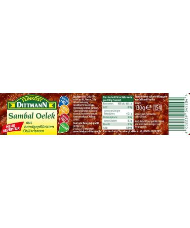 Buy Dittmann Sambal Oelek 130g - Authentic Fine Food for International Shipping - Buy Online on GoSupps.com