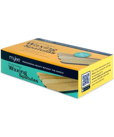 Mylee Premium Salon Quality Disposable Wooden Spatulas for Waxing Pack of 100 Hygenic and Suitable for Warm and Hot Waxes - Buy Online on GoSupps.com