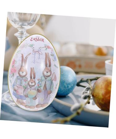 Alipis 2pcs Box Easter Eggs Easter Supplies Sugar Case Sweet Container Storage Tin Candy Props Tinplate 11.00X7.00X6.50CMx2pcs As Shownx2pcs - Buy Online on GoSupps.com
