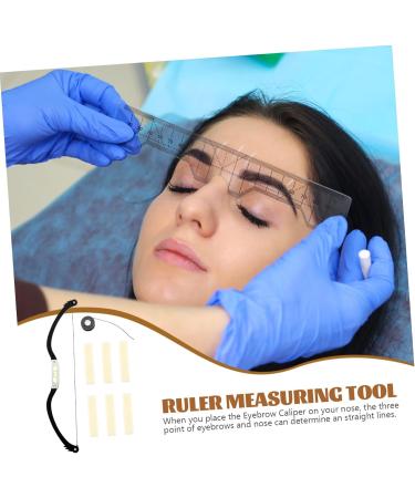 SOESFOUFU Eyebrow Shaping Template 1 set Bow Tool Line Microblading for Auxiliary Eyebrow Stencils Kit of Measuring Measure Ruler - Buy Online on GoSupps.com