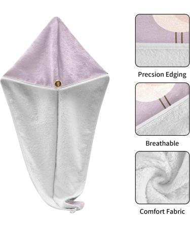 Buy Cute Flamingo Hair Towels - Super Absorbent Quick Dry Hair Turbans | 2 Pack for Women & Girls - Buy Online on GoSupps.com