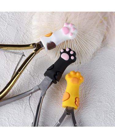 Compasty 3 Pieces Cute Tweezers Cover Protective Sleeve for Nail Cuticles Scissors Cover Manicure Pedicure Tools Dead Skin Tweezers Cap - Buy Online on GoSupps.com