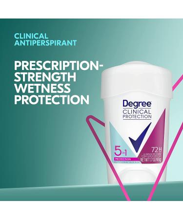 Degree Clinical Protection Antiperspirant Deodorant 72-Hour Sweat & Odor Protection - Women 1.7 oz - Buy Online on GoSupps.com