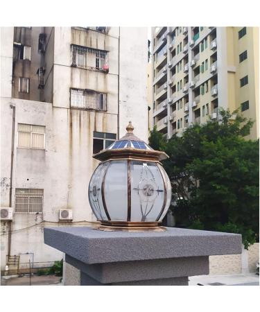 Courtyard Light Solar Powered Lights Bollard Light Retro Solar Column Headlight Waterproof LED Solar Pillar LampsGarden Decoration Landscape Lighting Fixture for Courtyard Porch Streetlight - Buy Online on GoSupps.com