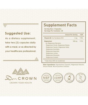 10 in 1 Magnesium Complex Supplement w/Vitamin B6 Higher Absorption Magnesium Supplement - for Sleep Nerves & Heart Health Bones Muscle Recovery Energy | Vegan Non-GMO 360 Capsules 120 Count (Pack of 3) - Buy Online on GoSupps.com