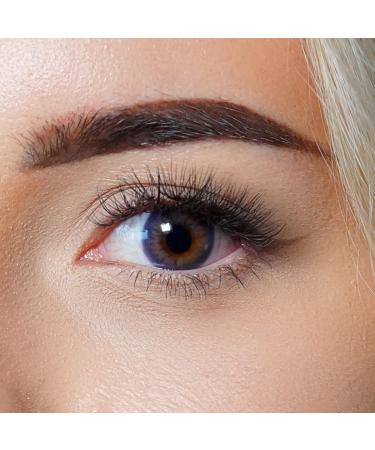 Contact lenses colored without strength purple |Colored annual lenses |Soft lenses soft hydrogel |2 pieces of color lenses + lentil containers |0.0 diopters |natural colors |Charmiga Gleam Violet - Buy Online on GoSupps.com