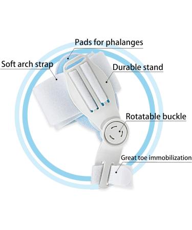 Bunion Corrector - Orthopedic Toe Straightener for Women and Men | Adjustable Bunion Splint with Silicone Pad for Bunion Relief (1PC) - Buy Online on GoSupps.com