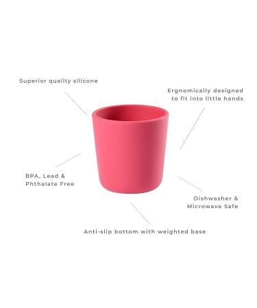 BEABA 100% Silicone Training Cup for Babies and Toddlers - Anti-Slip, BPA Free, Pink - Buy Online on GoSupps.com