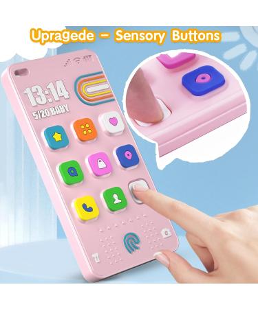 Scuwtocn Silicone Phone Teether for Baby 0-12 Months - Pink Toddler Pretend Play Chew Toy - Buy Online on GoSupps.com