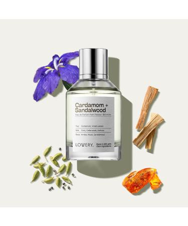 Valentine LOVERY Cardamom Sandalwood Perfume for Women & Men Inspired by L.LB O Fragrance S.antal 33 Eau de Parfum Long Lasting Perfumes Vegan Clean Natural Unisex Perfume Spray Gifts for Mom USA Clean Cardamom Sandalwood - Buy Online on GoSupps.com