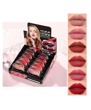 Gokame 12PC Matt Liquid Lipstick Set - Long-Lasting Waterproof Non-Stick Velvet Matte Lip Gloss for Effortless Makeup - Buy Online on GoSupps.com