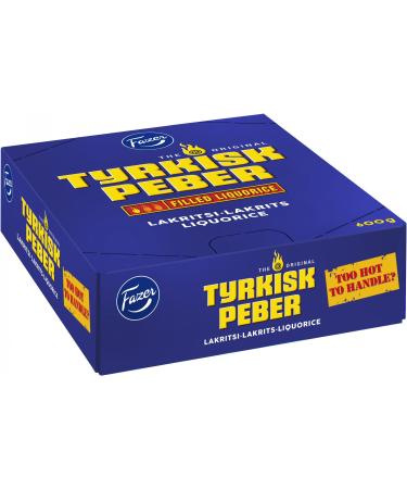 Fazer Tyrkisk Peber - Lot de 30 b tons de remplissage d'origine Finlandaise avec r glisse noire avec saveur poivr e 20 g