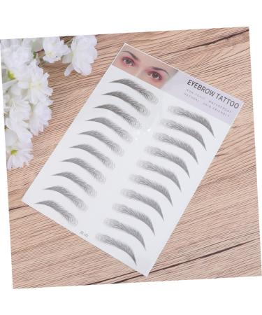 Beavorty 4 pcs 3d eyebrow stickers eyebrow tattoo stickers tattoo brow False Eyebrows Eyebrow Tool makeup - Buy Online on GoSupps.com