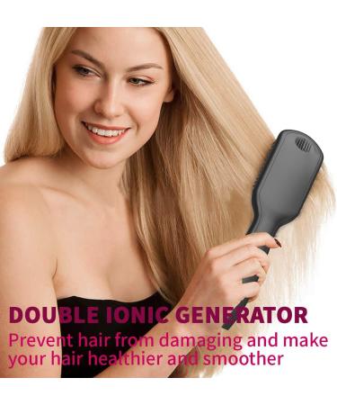 Women's Hair Straightening Brush - 30s Quick Heating, Self Styling Comb Gift, 250 F-450 F Heat, Anti-Scald - Black - Buy Online on GoSupps.com