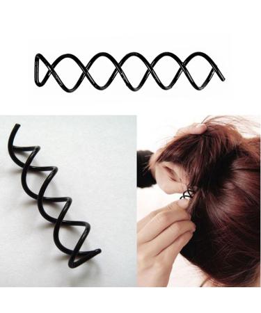 Frcolor Spiral Bobby Hairpins | Metal Twist Hair Pins Clips - 10 Pack for Easy Styling - Buy Online on GoSupps.com