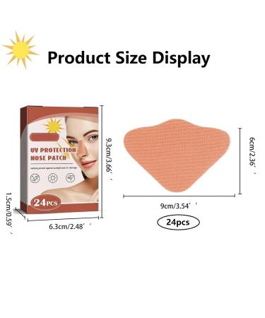 Nasal Sun Protection Plasters - UV Nose Protection for Outdoor Sports (24 Pieces) | Beige Sun Protection Nose Patches - Buy Online on GoSupps.com