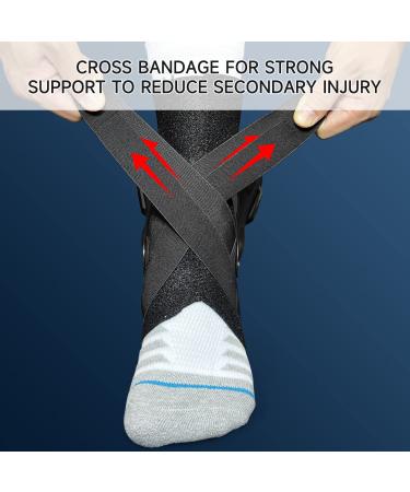 Hocafer Left Ankle Brace for Women & Men - Support for Sprained Achilles Tendon, Injury Recovery - Ideal for Running, Basketball, Football - Size M Left - Buy Online on GoSupps.com