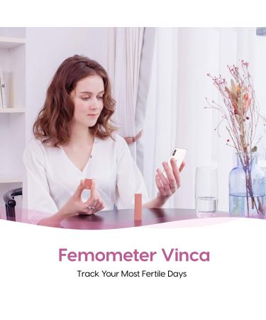 Femometer Smart Basal Thermometer - High-Precision BBT Thermometer for Ovulation & Fertility Tracking with Femometer App Sync - Gold - Buy Online on GoSupps.com
