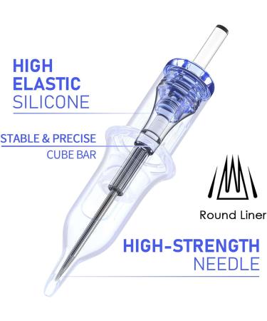 50PCS Tattoo Needles Standard Sizes 1203RL+05RL+07RL+09RL+11RL  10Pcs of Each Tattoo Cartridge Needle Round Liner Tattoo Needle Assorted - Buy Online on GoSupps.com