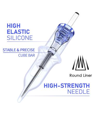A-plus 20PCS Mixed Tattoo Needles - #1203RL/05RL/07RL/09RL Standard #12 Round Liner Replaceable Cartridge Needles - 5Pcs Each - Buy Online on GoSupps.com