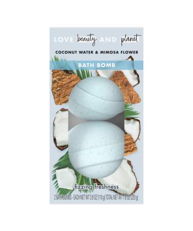 Love Beauty & Planet Coconut Water & Mimosa Flower Bath Bombs 3.9oz  pack of 1
