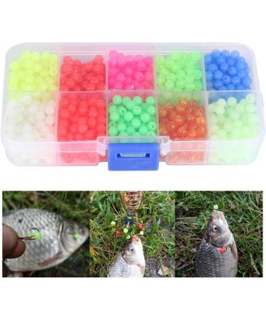 Microcos Pearls for Fishing - 1000PC Colorful Glow-in-the-Dark Laser Plastic Fishing Bait | 10 Vibrant Colors - Buy Online on GoSupps.com