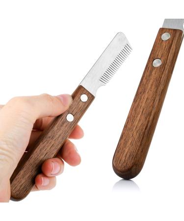 Buy Premium Wooden Handle Dog Trimmers for Dachshunds & Terriers | Pet Care Grooming Tool for Undercoat & Fine Hair - Buy Online on GoSupps.com