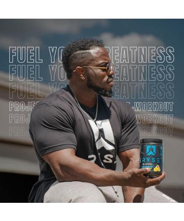 Ryse Project Blackout Pre Workout - Pump Energy & Strength with Caffeine, Vitacholine, Nitrates, Theobromine - 25 Servings (Tiger's Blood) - Buy Online on GoSupps.com