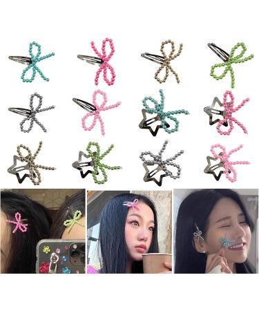 WDNIGLP Fashionable Bow Hair Clip Simple Bowknot Hairpin Imitation Pearls Bow Barrettes Elegant Accessories for Women Girls Grey-2 - Buy Online on GoSupps.com