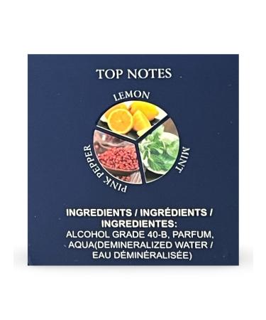 BLUE MEN Eau de Parfum for Men 3.4 Fl Oz Notes: Grapefruit Lemon Mint Vetiver - Buy Online on GoSupps.com