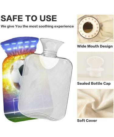 YOUJUNER Galaxy Football Soccer Hot Water Bottle - 1L Large Comfortable Hand & Feet Warmer for Ultimate Warmth - Buy Online on GoSupps.com