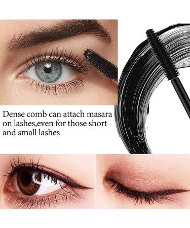 2 in 1 4D Silk Fiber Eyelash Mascara Extra Long Thick & Voluminous Lash Mascara Clump-Free Long Lasting Waterproof & Smudge-Proof Natural Eye Makeup - Buy Online on GoSupps.com