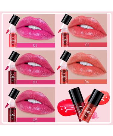 3 Colors Lip Stain Tint Set - Waterproof & Long Lasting Mini Liquid Lipstick - Natural Glossy Korean Lip Tint Stain - Non-Sticky Shimmery All Day - (1#2#3) - Buy Online on GoSupps.com
