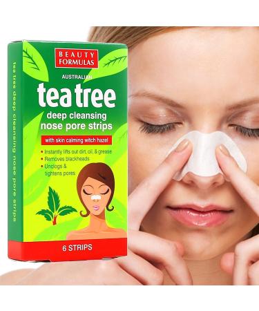 Beauty Formulas Australian Tea Tree Deep Cleansing Nose Pore Strips x 18 - Buy Online on GoSupps.com