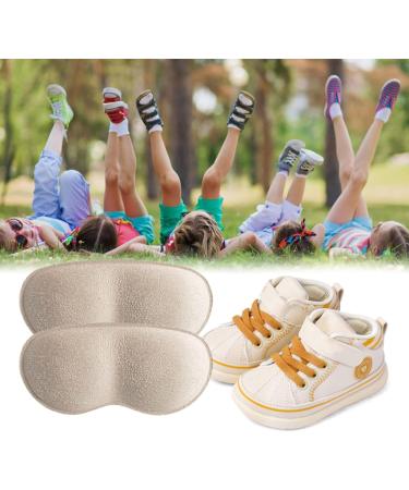 TSHAOUN Heel Cushion Pads for Kids & Women - 8 Pairs Inserts with Strong Sticky Backing - Prevent Grind Feet - Black Beige - Buy Online on GoSupps.com
