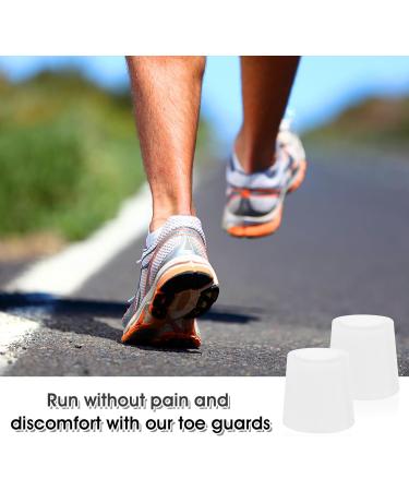 Amaxiu 14 Pcs Silicone Pinky Toe Protectors - Soft Toe Caps & Sleeves for Pain Relief Blisters & Corns - Comfortable Foot Cushion Guards (White - Buy Online on GoSupps.com