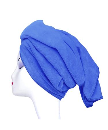 Tancano Large Microfiber Towel for Curly Hair - Anti-Frizz Super Absorbent 59.9 x 129.9 cm - Versatile Bath Spa & Makeup Towel - S. Blue - Buy Online on GoSupps.com