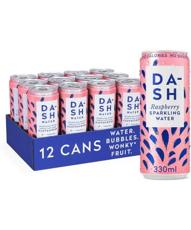 DASH 12x Eaux p tillantes aromatis es la framboise. SANS Sucre SANS dulcorant SANS calories Infus es avec des Fruits rejet s (12x330ml)