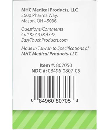 EasyTouch Glucose Test Strips 50 Ct - Accurate Blood Sugar Testing Supplies - Buy Online on GoSupps.com