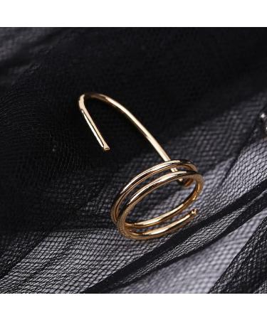 Chiciri's Healthy Galvanized Copper Fingernail Ring - Easy Wear Manicure for Women | Stylish & Safe Party Accessory (3045 Gold) - Buy Online on GoSupps.com