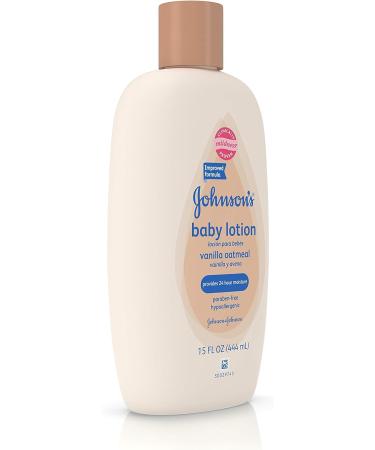 Johnson's Baby Lotion Vanilla Oatmeal 15 fl oz - Gentle Moisturizing Formula - Buy Online on GoSupps.com