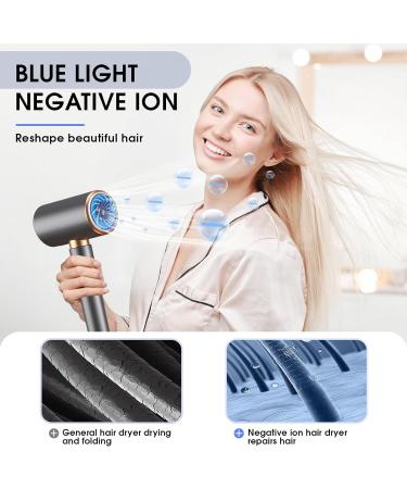 Journeyside 2000W Professional Hair Dryer - Ions 2 Speed 3 Temp Levels Overheating Protection Home Styling Gray-01 - Buy Online on GoSupps.com