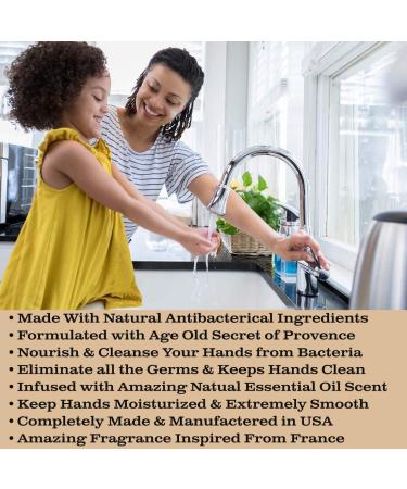 Olivia Care Antibacterial Hand Soap - Infused with Sage & Tea Tree Oil & Lemon Verbena Fragrance Cleansing Germ-Fighting Moisturizing Hand Wash for Kitchen & Bathroom -18.5 fl oz Lemon Verbena 14 Fl Oz (Pack of 1) - Buy Online on GoSupps.com