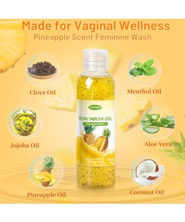 2 PCS Yoni Wash Bar Soap for Women - pH Balanced Intimate Cleanser Odor Eliminator Moisturizing Pineapple Body Wash - Buy Online on GoSupps.com