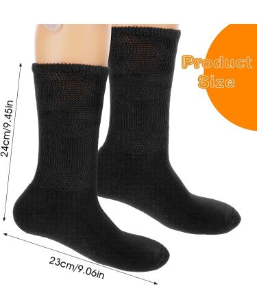 WLLHYF Extra Wide Black Socks for Swollen Feet, Bariatric, Lymphedema & Diabetes - Cast Sock Included - Buy Online on GoSupps.com