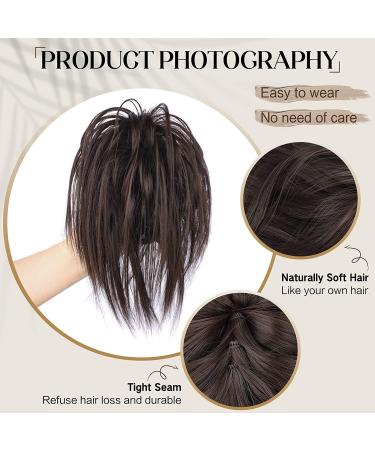 PORSMEER Dark Brown Claw Clip Ponytail Hair Extension - 10 inch - Buy Online on GoSupps.com