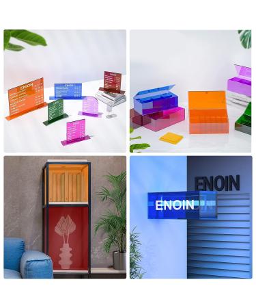 Enoin 12x16 Orange Translucent Acrylic Sheet 0.118'' Thickness - DIY Art Craft Panel for Glass Painting - Buy Online on GoSupps.com