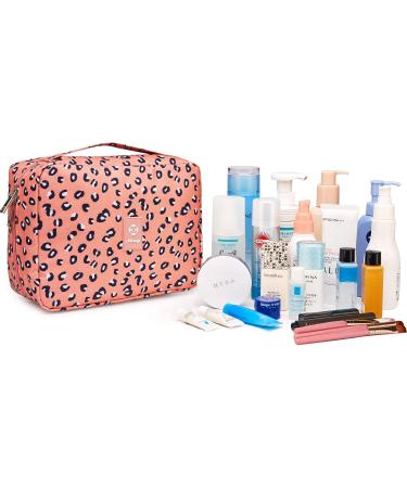 Women's Waterproof Travel Toiletry Organizer - Leopard Print - Buy Online on GoSupps.com