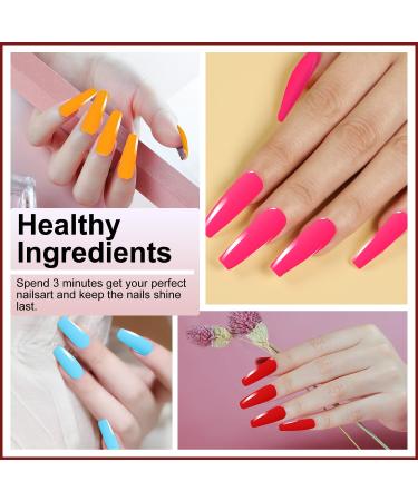 25 Colors Nail Polish Kit with UV LED Lamp & Nail Tools | International Shipping Available - Buy Online on GoSupps.com