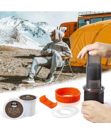AIEVE Coffee Pod Adapter for Aeropress - Outdoor Coffee Solution for K Cups and Tea Pods - Compatible with Aeropress Espresso Maker and Aeropress Go Travel Coffee Maker - Buy Online on GoSupps.com